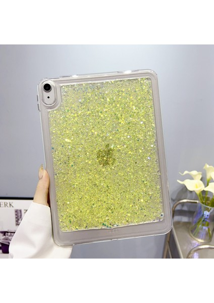 Apple iPad 10.9 (2022) Glitter Şok Geçirmez Tpu + Pc Ince Kapak Anti Koruyucu Tablet Kılıf (Yurt Dışından)