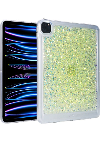Apple iPad Pro 11 Inç Glitter Tablet Kılıfı Tpu + Pc Koruyucu Tablet Kapağı (Yurt Dışından)