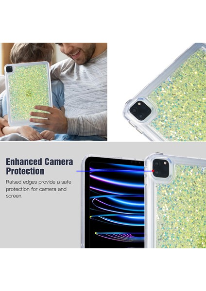 Apple iPad Pro 11 Inç Glitter Tablet Kılıfı Tpu + Pc Koruyucu Tablet Kapağı (Yurt Dışından) indirimleri