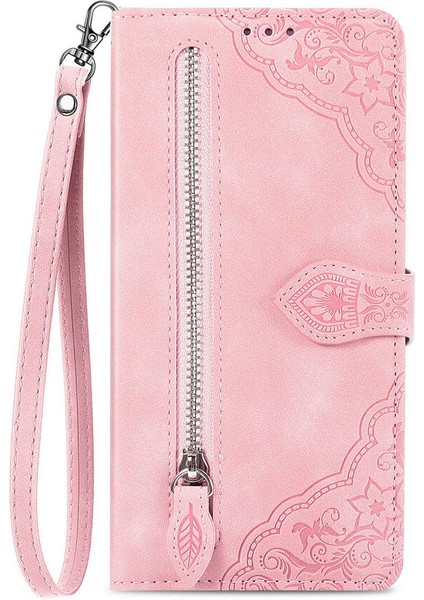 Ile Uyumlu Motorola Moto E20 Fermuarlı Kese Manyetik Kart Tutacağı Bilek Kayışlı Cüzdan Kesesi Motorola Moto E20 (Yurt Dışından) modelleri