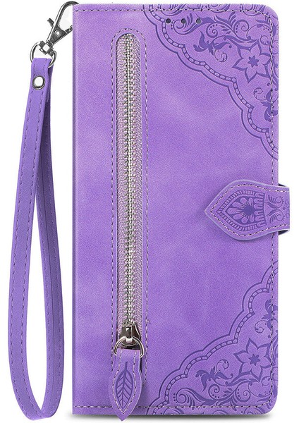 Ile Uyumlu Motorola Moto E20 Fermuarlı Kese Manyetik Kart Tutacağı Bilek Kayışlı Cüzdan Kesesi Motorola Moto E20 (Yurt Dışından) modelleri