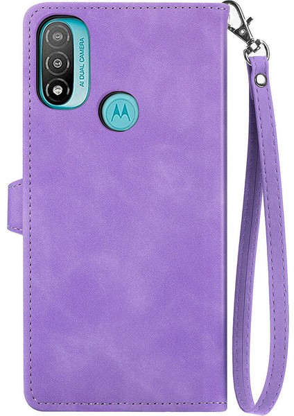 Ile Uyumlu Motorola Moto E20 Fermuarlı Kese Manyetik Kart Tutacağı Bilek Kayışlı Cüzdan Kesesi Motorola Moto E20 (Yurt Dışından) fırsatları