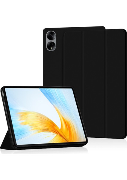 Trıfold Stand Stand Sahte Kasası Honor Magicpad 13, Pu Deri Tablet Kapağı (Yurt Dışından)