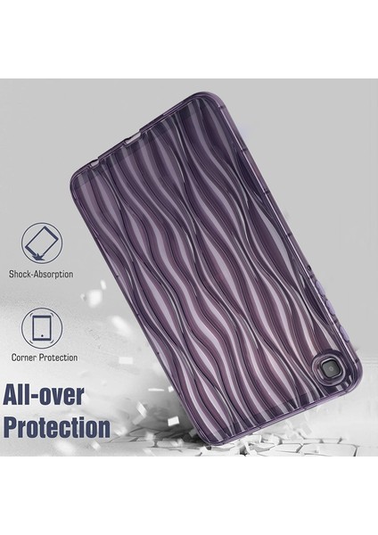 Samsung Galaxy Tab A7 Lite 8.7-Inç Şeffaf Tpu Kılıf Su Dalgalanma Dokusu Kaymaz Tablet Kapağı (Yurt Dışından) modelleri