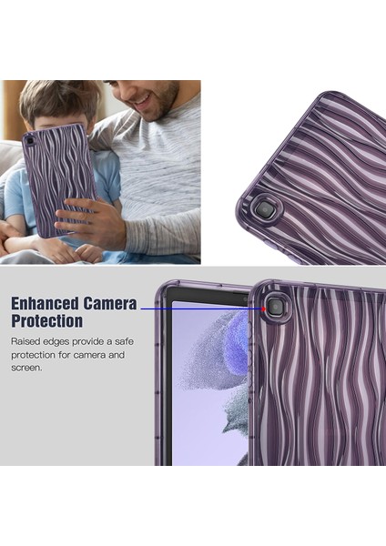 Samsung Galaxy Tab A7 Lite 8.7-Inç Şeffaf Tpu Kılıf Su Dalgalanma Dokusu Kaymaz Tablet Kapağı (Yurt Dışından) fırsatları