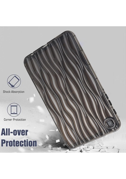 Samsung Galaxy Tab A7 Lite 8.7-Inç Şeffaf Tpu Kılıf Su Dalgalanma Dokusu Kaymaz Tablet Kapağı (Yurt Dışından) modelleri