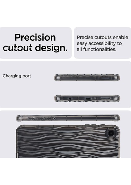 Samsung Galaxy Tab A7 Lite 8.7-Inç Şeffaf Tpu Kılıf Su Dalgalanma Dokusu Kaymaz Tablet Kapağı (Yurt Dışından) indirimleri