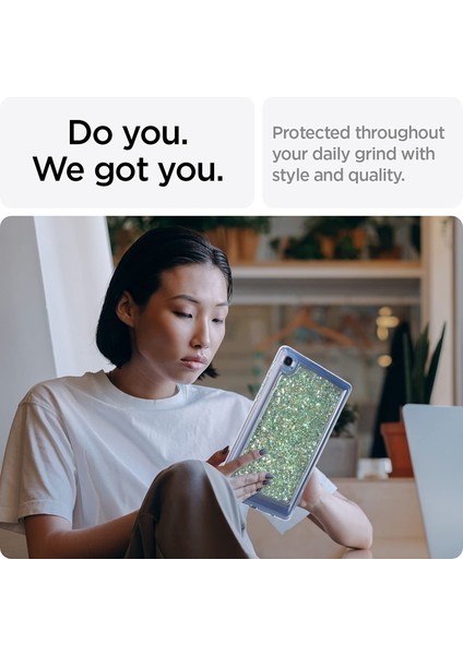 Samsung Galaxy Tab A7 Lite 8.7-Inç T225 / T220 Anti-Damla Koruyucu Tablet Kılıfı Glitter Tpu + Pc Kapak (Yurt Dışından) modelleri