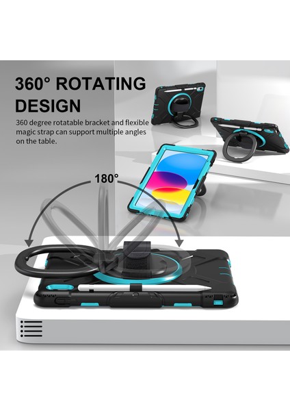 Apple iPad 10.9 (2022) Kickstand Tablet Kılıf Pc+Silikon Kapak (Yurt Dışından) fiyatları
