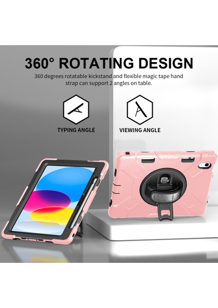Apple iPad 10.9 (2022) Şok Geçirmez Kickstand Case Pc+Silikon Tablet Kapağı (Yurt Dışından) fiyatları