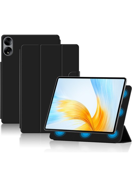 Honor Magicpad 13 Trifold Stand Kapak Pu Derisi Manyetik Folio Tablet Kılıfı (Yurt Dışından)