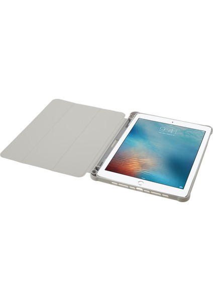 Apple iPad 9.7-Inç (2017) / (2018) / Apple iPad Pro 9.7 Inç (2016) Basılı Pu Deri Tablet Kapağı Kalem Yuvası (Yurt Dışından)