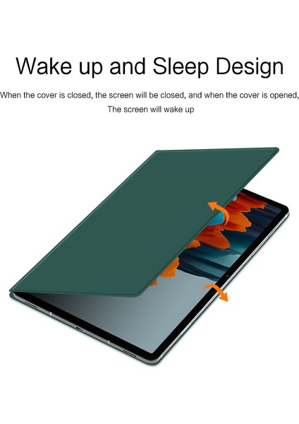 Samsung Galaxy Tab S7 Pu Deri Manyetik Tablet Kılıf Stand Kapağı (Yurt Dışından)