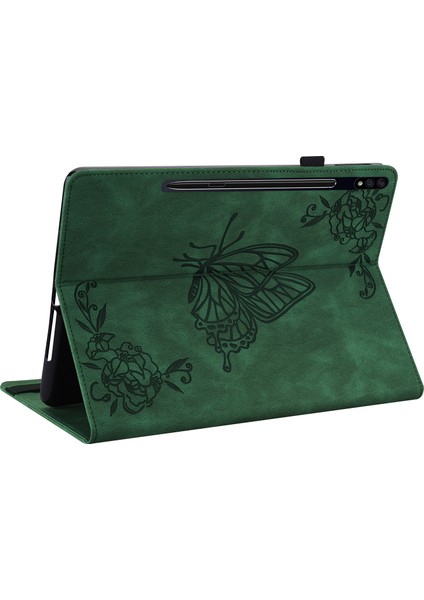 Samsung Galaxy Tab S9+ Kaymaz Tablet Kılıfı Pu Deri Kart Tutucu Stand Kapağı (Yurt Dışından) modelleri