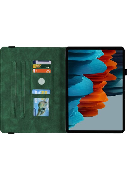 Samsung Galaxy Tab S9+ Kaymaz Tablet Kılıfı Pu Deri Kart Tutucu Stand Kapağı (Yurt Dışından) fırsatları