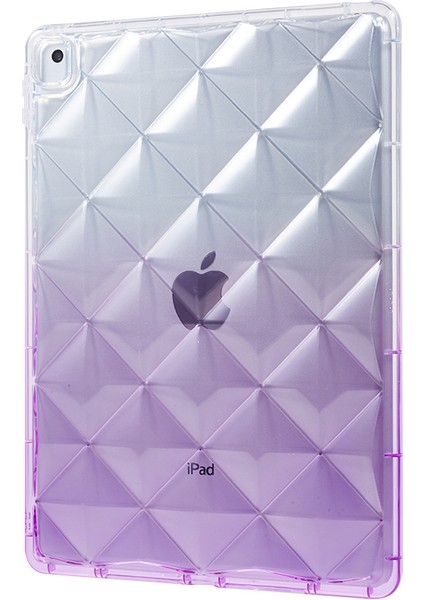 Apple iPad 10.2 / Apple iPad Pro 10.5 Inç (2017) Gradyan Tpu Anti-Drop Case Hava Yastığı Elmas Doku Tablet Kapak (Yurt Dışından)