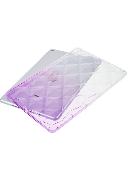 Apple iPad 10.2 / Apple iPad Pro 10.5 Inç (2017) Gradyan Tpu Anti-Drop Case Hava Yastığı Elmas Doku Tablet Kapak (Yurt Dışından)