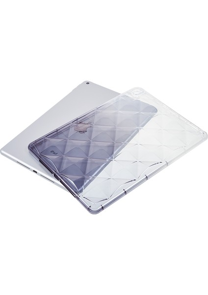 Apple iPad 10.2 / Apple iPad Pro 10.5 Inç (2017) Gradyan Tpu Anti-Drop Case Hava Yastığı Elmas Doku Tablet Kapak (Yurt Dışından)