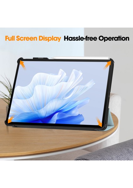 Huawei Matepad Air 11.5 Inç (2023) Trifold Stand Tablet Kılıf Pu Deri Kapak (Yurt Dışından)