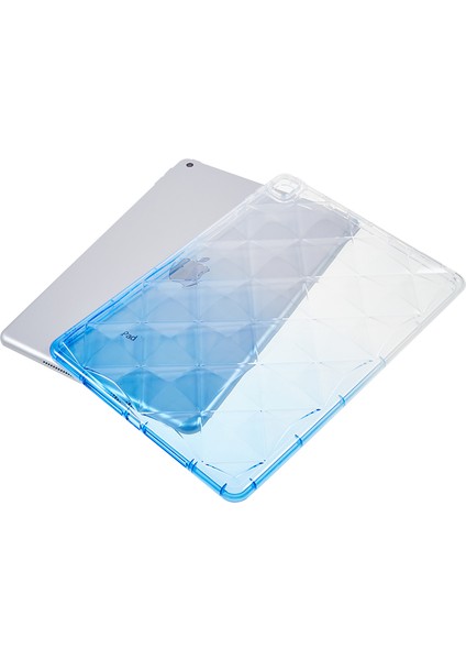 Apple iPad 10.2 / Apple iPad Pro 10.5 Inç (2017) Gradyan Tpu Anti-Drop Case Hava Yastığı Elmas Doku Tablet Kapak (Yurt Dışından)