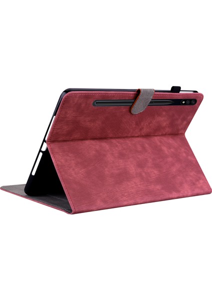 Samsung Galaxy Tab S9+ Basılı Tablet Kılıf Pu Deri Kart Tutucu Stand Kapağı (Yurt Dışından)