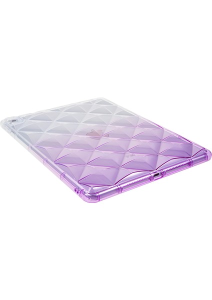 Apple iPad 10.2 / Apple iPad Pro 10.5 Inç (2017) Gradyan Tpu Anti-Drop Case Hava Yastığı Elmas Doku Tablet Kapak (Yurt Dışından)