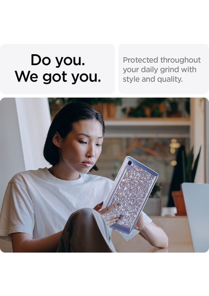 Samsung Galaxy Tab A7 Lite 8.7-Inç T225 / T220 Anti-Damla Koruyucu Tablet Kılıfı Glitter Tpu + Pc Kapak (Yurt Dışından) modelleri