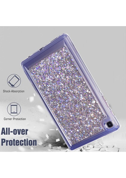 Samsung Galaxy Tab A7 Lite 8.7-Inç T225 / T220 Anti-Damla Koruyucu Tablet Kılıfı Glitter Tpu + Pc Kapak (Yurt Dışından) fırsatları