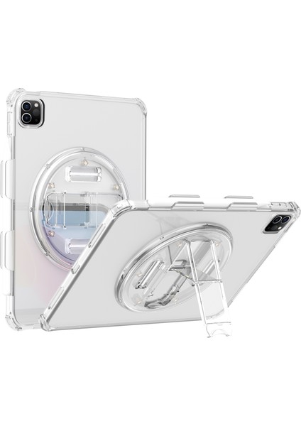 Apple iPad Pro 11 (2018) / (2020) / (2021) / (2022) Kickstand Tablet Kasası Döner Kayış Tpu+Pc Kapağı (Yurt Dışından)