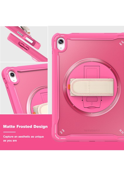 Apple iPad 10.9 (2022) Döner Kayış Tpu+Pc Tablet Kapağı Kickstand Tablet Kasası (Yurt Dışından) fırsatları