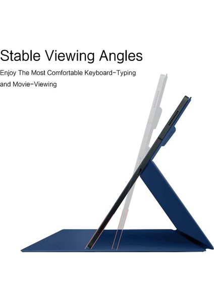 Samsung Galaxy Tab S7+ Pu Deri Tablet Kılıf Stand Manyetik Protecitve Kapak (Yurt Dışından)
