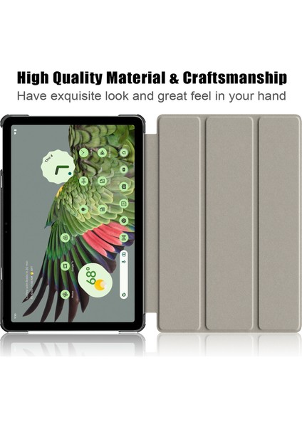 Google Pixel Tablet Pu Deri Derecilik Anti-Drop Tablet Kapağı Kılıf Üçlü Standı (Yurt Dışından) fiyatları