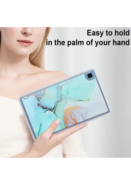 Samsung Galaxy Tab A7 Lite 8.7 Inç T220 T225 Tablet Kılıfı, Mermer Tpu Yumuşak Cilt Koruyucu Kapak (Yurt Dışından)
