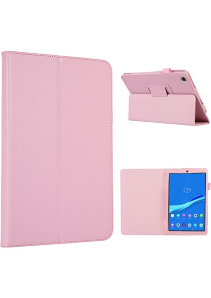Lenovo Tab M8 Gen 4 Litchi Doku Darbeye Dayanıklı Tablet Kılıfı Pu Deri Çevirme Kapağı (Yurt Dışından)