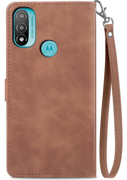 Ile Uyumlu Motorola Moto E20 Fermuarlı Kese Manyetik Kart Tutacağı Bilek Kayışlı Cüzdan Kesesi Motorola Moto E20 (Yurt Dışından) fırsatları