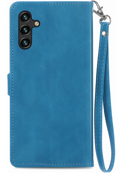 Ile Uyumlu Samsung Galaxy A13 5g Fermuarlı Kese Manyetik Kart Tutacağı Bilek Kayışlı Cüzdan Kesesi Samsung Galaxy A13 5g (Yurt Dışından)