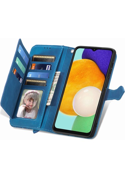 Ile Uyumlu Samsung Galaxy A13 5g Fermuarlı Kese Manyetik Kart Tutacağı Bilek Kayışlı Cüzdan Kesesi Samsung Galaxy A13 5g (Yurt Dışından)