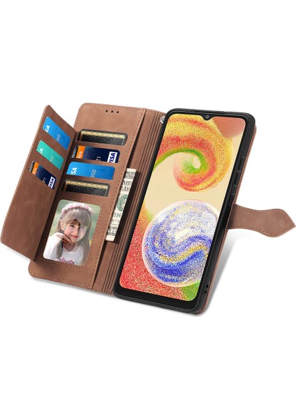 Ile Uyumlu Samsung Galaxy A04 Fermuarlı Kese Manyetik Kart Tutacağı Bilek Kayışlı Cüzdan Kesesi Samsung Galaxy A04 (Yurt Dışından) indirimleri