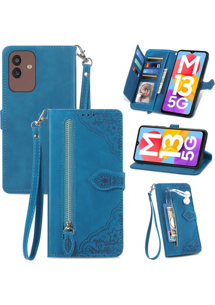 Ile Uyumlu Samsung Galaxy M13 5g Fermuarlı Kese Manyetik Kart Tutacağı Bilek Kayışlı Cüzdan Kesesi Samsung Galaxy M13 5g (Yurt Dışından) fiyatları