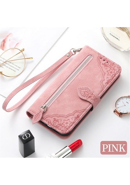 Ile Uyumlu Huawei P60 Fermuarlı Kese Manyetik Kart Tutacağı Bilek Kayışlı Cüzdan Kesesi Huawei P60 (Yurt Dışından) modelleri