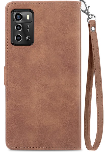 Ile Uyumlu Zte Blade A72 4g Fermuarlı Kese Manyetik Kart Tutacağı Bilek Kayışlı Cüzdan Kesesi Zte Blade A72 4g (Yurt Dışından) fırsatları