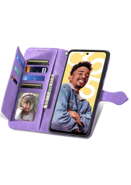 Ile Uyumlu Oppo Realme C55 Fermuarlı Kese Manyetik Kart Tutacağı Bilek Kayışlı Cüzdan Kesesi Oppo Realme C55 (Yurt Dışından) indirimleri