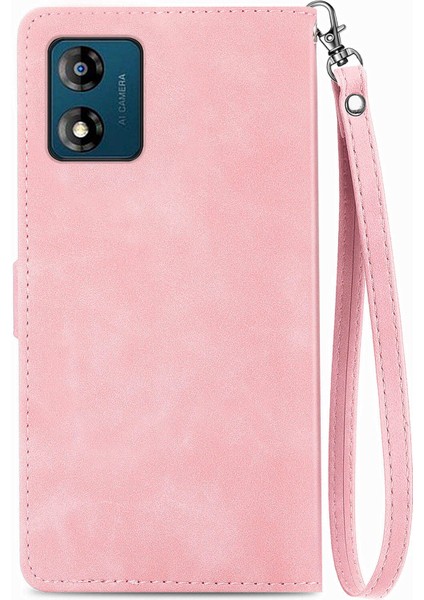 Ile Uyumlu Motorola Moto E13 Fermuarlı Kese Manyetik Kart Tutacağı Bilek Kayışlı Cüzdan Kesesi Motorola Moto E13 (Yurt Dışından) fırsatları