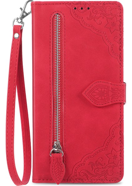 Ile Uyumlu Oppo Find X6 Fermuarlı Kese Manyetik Kart Tutacağı Bilek Kayışlı Cüzdan Kesesi Oppo Find X6 (Yurt Dışından) fiyatları