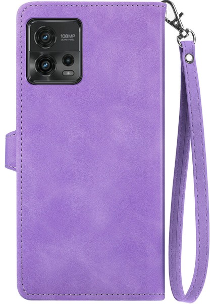 Ile Uyumlu Motorola Moto G72 Fermuarlı Kese Manyetik Kart Tutacağı Bilek Kayışlı Cüzdan Kesesi Motorola Moto G72 (Yurt Dışından) fırsatları