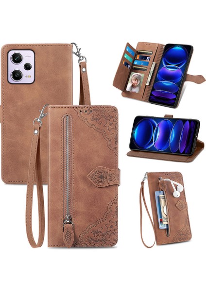 Ile Uyumlu Xiaomi Redmi Note 12 Pro Fermuarlı Kese Manyetik Kart Tutacağı Bilek Kayışlı Cüzdan Kesesi Xiaomi Redmi Note 12 Pro (Yurt Dışından) fiyatları