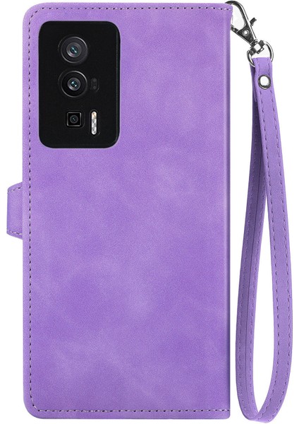 Ile Uyumlu Xiaomi Redmi K60 Pro Fermuarlı Kese Manyetik Kart Tutacağı Bilek Kayışlı Cüzdan Kesesi Xiaomi Redmi K60 Pro (Yurt Dışından) fırsatları