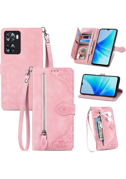 Ile Uyumlu Oppo A57 4g Fermuarlı Kese Manyetik Kart Tutacağı Bilek Kayışlı Cüzdan Kesesi Oppo A57 4g (Yurt Dışından) fiyatları