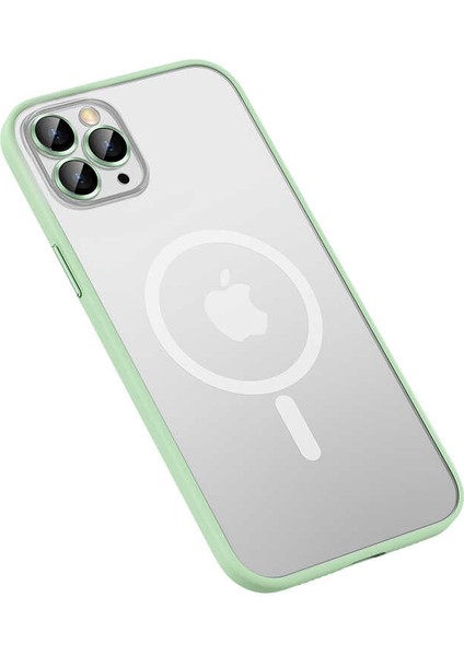 iPhone 13 Pro Kılıf Zore Mokka Wireless Kapak-Yeşil