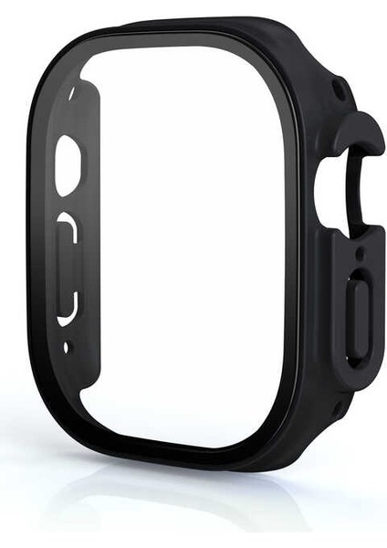 Watch Ultra 49MM Kasa ve Ekran Koruyucu Zore Watch Gard 19-Siyah